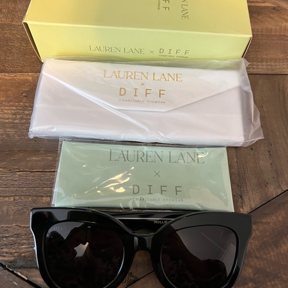 Diff Eyewear Accessories Diff Eyewear Lauren Lane Mollie Black Grey